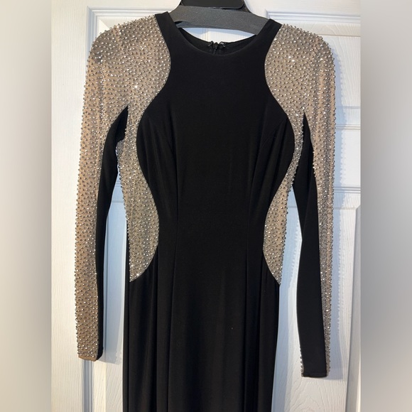 Xscape long black dress - Picture 2 of 4